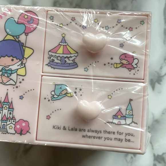 Sanrio NIB Kiki and Lala LITTLE TWIN STARS desk organizer box - Picture 9 of 14